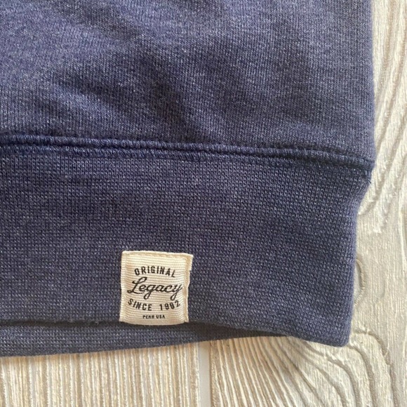 Legacy Casual Apparel West Virginia 1/4 Zip Pullover Mens M Blue Pockets NWT - Picture 4 of 12